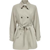 VEROMODA风衣2025秋季翻领同色系带外套休闲百搭325321005 酿沙色 M