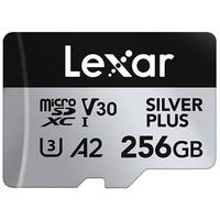雷克沙 256GB TF（MicroSD）存储卡 V30 4K 内存卡SILVER PLUS