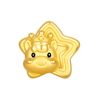 周大生幸运小马硬金珐琅足金转运珠 【星星王子】黄金转运珠-赠绳 0.70g