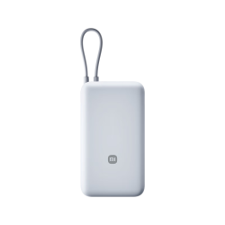 小米 快充 充电宝 自带线  浅灰色 20000mAh