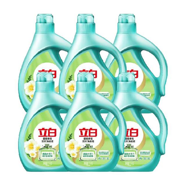 立白 洗衣液柔顺香氛洗衣液1kg*6瓶高定清香小苍兰，共12斤！