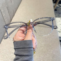 Jesmoor 简约素颜镜框架渐蓝框 +1.61非球面镜片