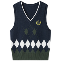 马骑顿秋冬款儿童针织衫毛衣 藏青4 120