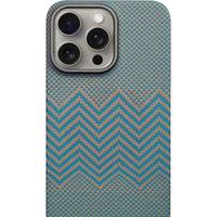 Pinkson 凯夫拉芳纶碳纤维 iPhone15ProMax手机壳  芳纶纤维 钛金色