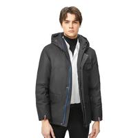 【含90%鹅绒】男装2024秋冬多口袋连帽中长羽绒服