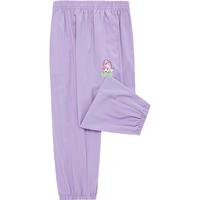 鸿星尔克童装女童宝宝休闲裤子2024夏季儿童速干九分裤灯笼裤