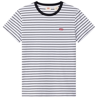 Levi's李维斯24夏季女士棉材质休闲时尚短袖T恤 黑白条纹 A9271-0002 XS