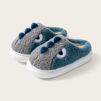 男童恐龙棉拖冬款防滑保暖