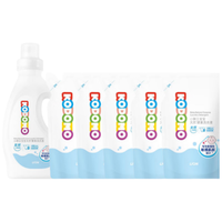 狮王 婴儿洗衣液去污组合7斤（1瓶+5袋）+加购