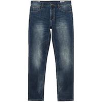 杰克·琼斯（JACK&JONES） 潮流时尚LOGO皮标高弹修身水洗猫须舒适百搭牛仔裤男装225132035