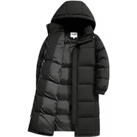 YAYA 鸭鸭羽绒服 男女款长款羽绒服 DYV26B1880-2 黑色 165/L