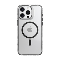 PHILIPS飞利浦适用iPhone15promax手机壳防摔苹果15promax手机保护套透明磁吸支架高级简约小众 苹果15promax透明-不怕摔