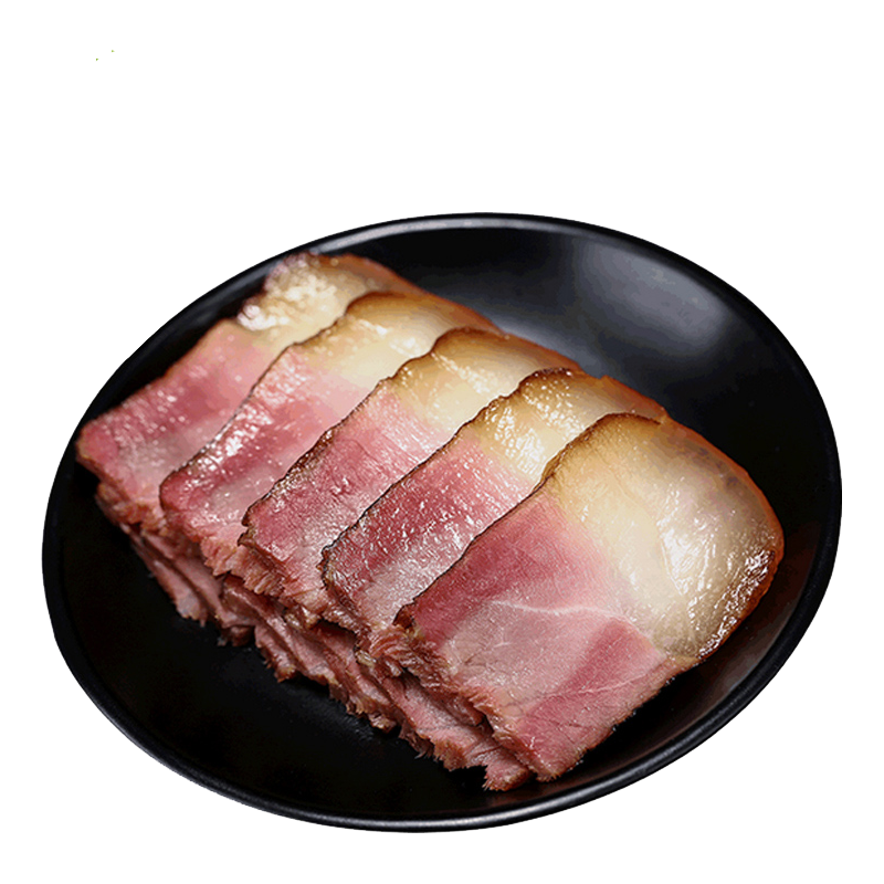 黔婆婆 贵州特产农家自养土猪肉 手工灌制川味柴火柏树叶烟熏腊味肉食 500g 黔婆婆腊肉