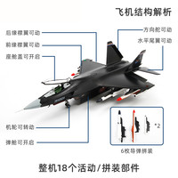 特尔博 战斗机系列 歼31 飞机模型 (1:48 黑色原型机)