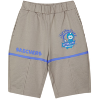 Skechers斯凯奇童装男童针织七分裤儿童夏季运动休闲舒爽透气裤子L224B062 海豚灰/03UM 120cm