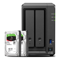 Synology/群晖 数据备份一体机套装+8TB酷狼IronWolf ST8000VN004硬盘 2*8TB