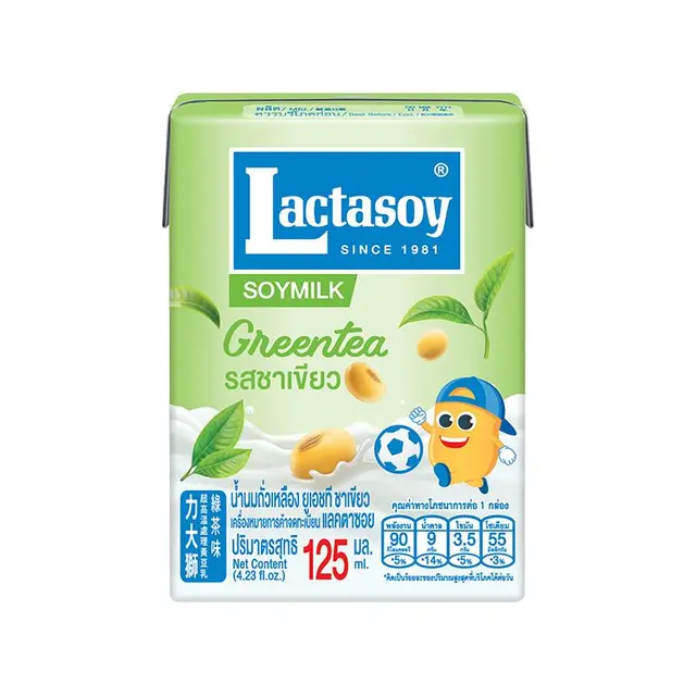 力大狮泰国Lactasoy力大狮豆奶饮料早餐奶绿茶味125m*6