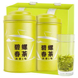 八窨飘雪 碧螺春绿茶茶叶2025新茶春茶特级浓香型嫩芽叶自己喝礼盒装250g