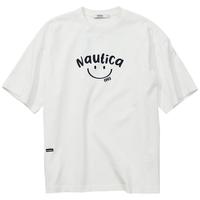  nautica white sail 日系笑脸治愈 中性短袖圆领T恤