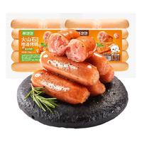 林饱饱29.9任选4袋林饱饱黑胡椒烤肠冷冻火山石香肠地道肠脆皮烤肠热狗 火山石烤肠(黑椒味)*10根