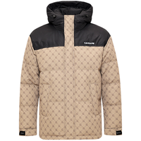 意大利小帆船 秋冬鸭绒蓬松保暖连帽防风字母印花男士羽绒服外套