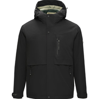 HLA海澜之家羽绒服男24新曾舜晞同款800蓬外套男冬季HWRAJ4W038A 黑色38 165/84A S114~124斤