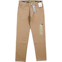 李 Lee宽松直筒微锥牛仔裤男士高街潮牌百搭卡其色休闲长裤