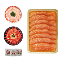 崇鲜挪威冰鲜三文鱼刺身（大西洋鲑）即食 生鱼片鲑鱼切片年货礼盒 切片 250g （中段200g+北极贝16片