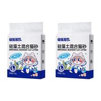 倔强尾巴 硅藻土混合猫砂 2.3kg*2袋