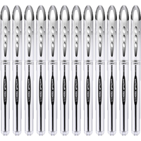 uni 三菱铅笔 UB-200 拔帽走珠笔 黑色 0.8mm 12支装