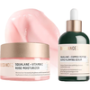  Biossance 蓝铜胜肽精华+角鲨烷玫瑰面霜套装