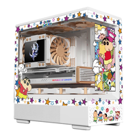 爱国者星璨岚星璨小岚海景房机箱 主题UV打印 MATX全景240水冷台式机电脑主机箱 小岚 蜡笔小新主题