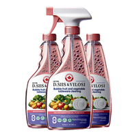 D.SIIS婴儿餐具果蔬食品级洗洁精家用去油污泡泡果蔬净500ml*3瓶