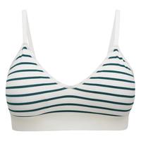 6IXTY8IGHT 68内衣女条纹简约运动舒适无钢圈背心式文胸罩