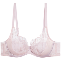 爱慕内衣文胸女士香水百合4/4薄杯蕾丝性感文胸薄杯AM139281 芍药粉3PD 85D