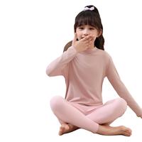 芬腾可安（FENTENGCARE）双面磨毛儿童保暖上衣半高领秋衣保暖内衣女2024秋冬单衣YR