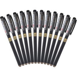 晨光 孔庙祈福 AGPA4801 拔帽中性笔 黑色 0.5mm 12支装