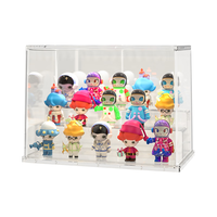 KAMAN 盲盒收纳展示架透明防尘乐高积木盒架子泡泡玛特手办展示盒 大号平底款1个