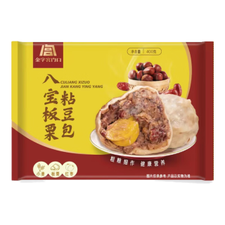 金字宫门口北京特产八宝板栗粘豆包 100g*8个装 早餐主食 粗粮低脂面点