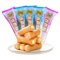 徐福记卷心酥蛋卷夹心饼干多口味办公室解馋零食小吃休闲食品年货整箱 卷心酥混合味 400g 1箱