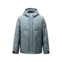 秋冬保暖90%鸭绒男士羽绒服幻彩极光连帽羽绒外套男款