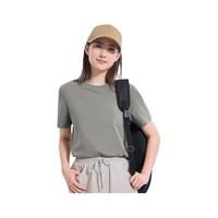 京东京造短袖t恤男5A抑菌男女同款新疆长绒棉衣服男装 卡其绿 XXXL 3XL (190/108A)