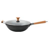 YANXUAN 网易严选 铁锅炒锅家用无涂层炒菜锅中式锤纹不粘锅氮化燃气灶专用
