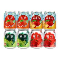 【晁然专属】九日果肉果汁饮料238ml*10葡萄草莓桃西柚
