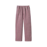 無印良品 MUJI女式 弹力 灯芯绒 轻便直筒裤 裤子女款25年秋季女装BE1Y5A5A 烟熏粉色 M (160/66A)