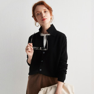 今日必买：帕罗 2025100%山羊绒衫女开衫秋冬季保暖上衣针织衫毛衣外套