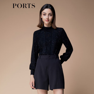 PORTS女装2024秋冬新款毛衣 黑色
