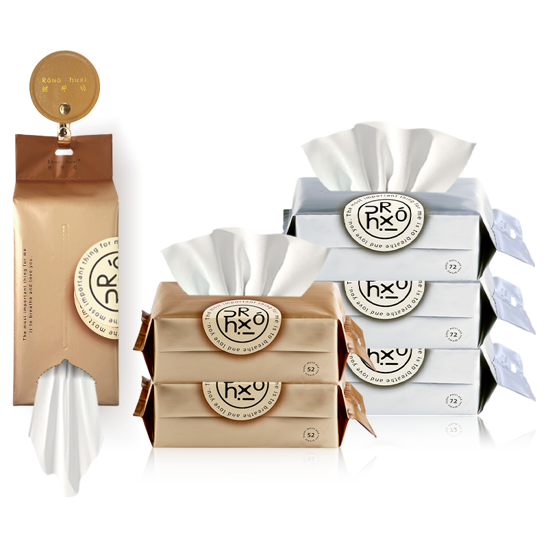 绒呼吸洗脸巾棉柔巾一次性干湿两用加厚抽取洗面巾抽取式擦脸巾