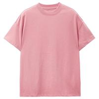 女装纯棉宽松半高领短袖T恤女夏上衣休闲运动透气T恤女款