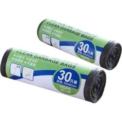 得力 垃圾袋手提式家用办公加厚塑料厨房用品卫生间背心塑料袋大号